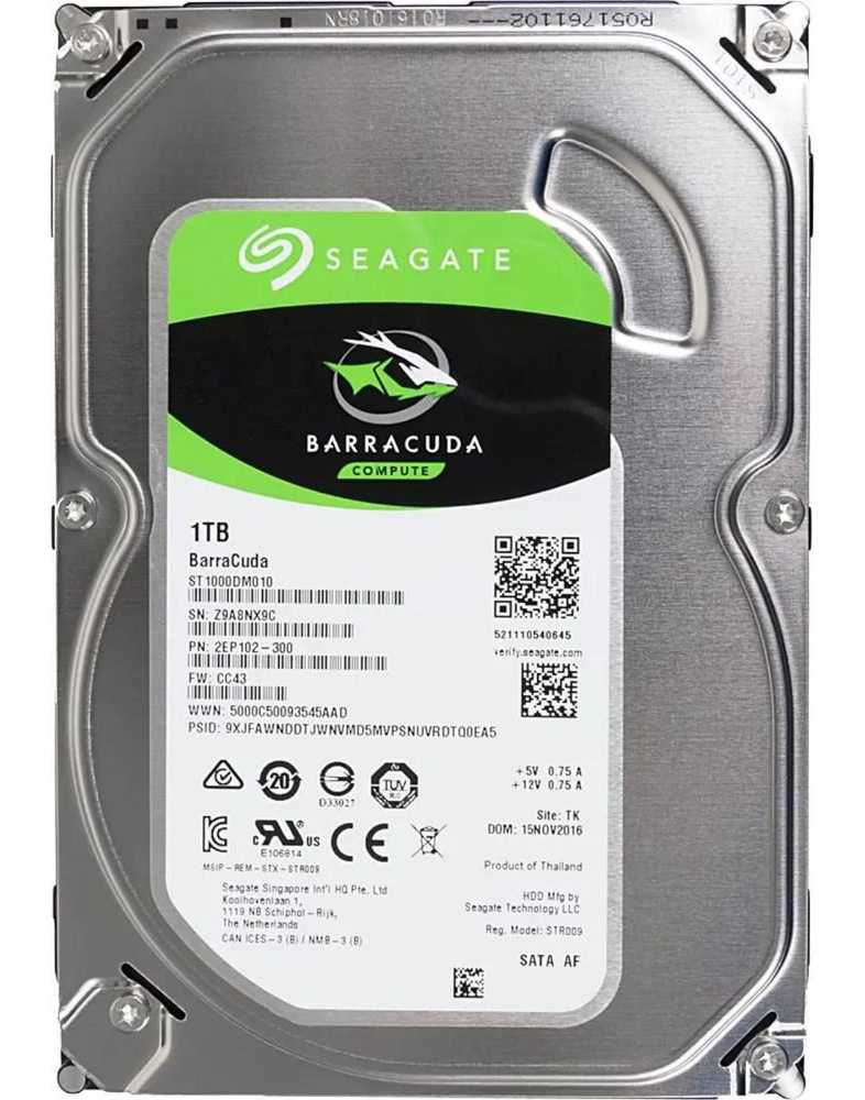 Seagate 1 ТБ Внутренний жесткий диск ST1000DM010 (ST1000DM010)  #1