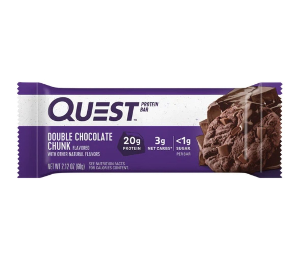 Протеиновый батончик Quest Protein Bar Chocolate Double Chocolate Crunch 60 грамм.  #1
