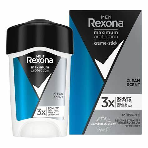 Rexona Men Anti-perspirant Stick Maximum Protection Clean Scent Dry с чистым ароматом, 96 часов, в 3 #1