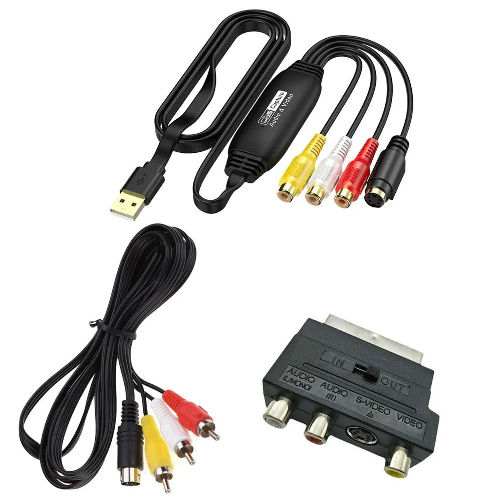 Цифро-аналоговый преобразователь видеокарта usb2.0 конвертер vhs в dvd ...