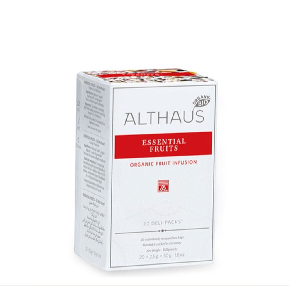 2шт, Чай Althaus Essential Fruits (Фруктовое Искушение) фруктовый в пакетиках 20 шт  #1
