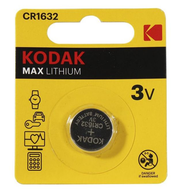 Батарейка Kodak CR1632 Lithium 3V 1шт. #1