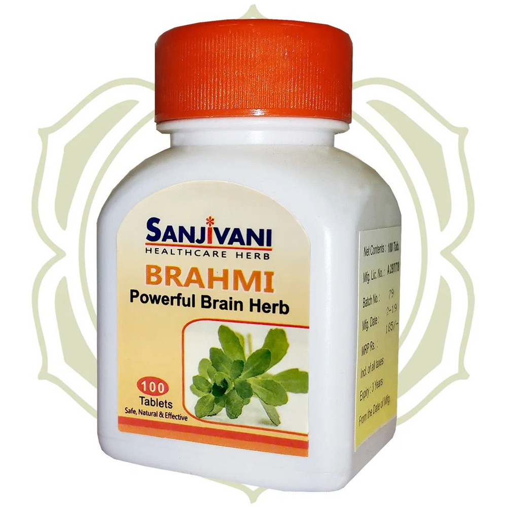 Брами (Брахми) Brahmi Sanjivani 100 таб. 500 мг. - купить с доставкой ...