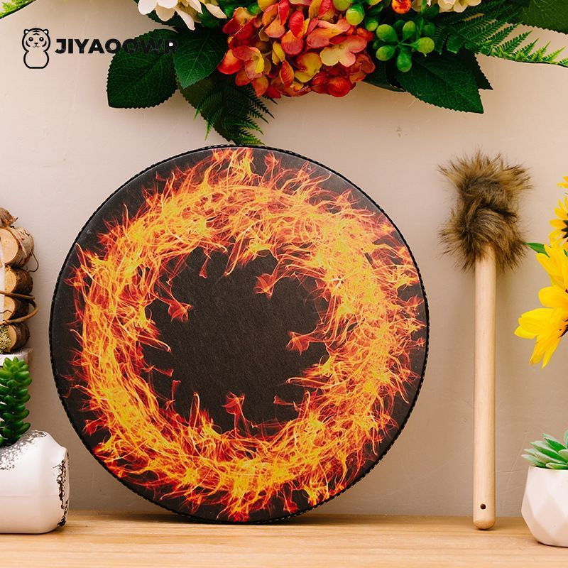 Перкуссионный инструмент шаманский бубен, 25*5 см. - купить с доставкой ...