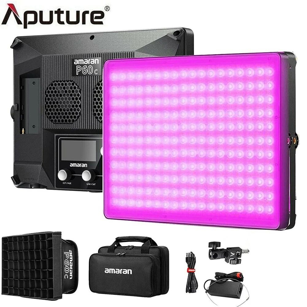 Aputure Amaran P60c RGBWW Светодиодный свет для фотографии Панель для видеосъемкиLamp  #1