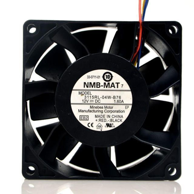 Совершенно новый.MEBEA NMB 8038 12v 1.6A 8CM Большой вентилятор PWM ...