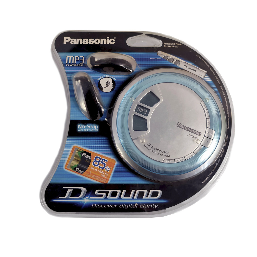 Портативный CD-плеер Panasonic SL-SX430 (начало 2000-х) новый
