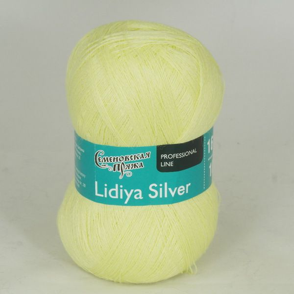 Пряжа в мотках Семеновская пряжа Lidiya silver (Лидия сильвер) дикая горчица 50 шерсть, 50 акрил 1613м/100гр #1