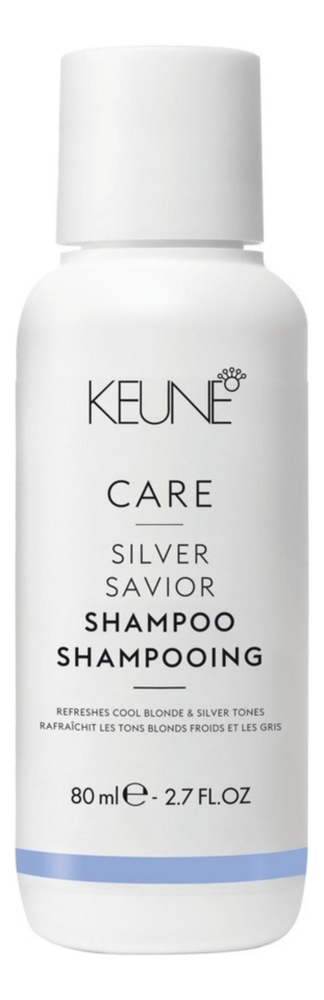 Keune Шампунь для нейтрализации желтизны Silver Savior Shampoo, 80 мл  #1