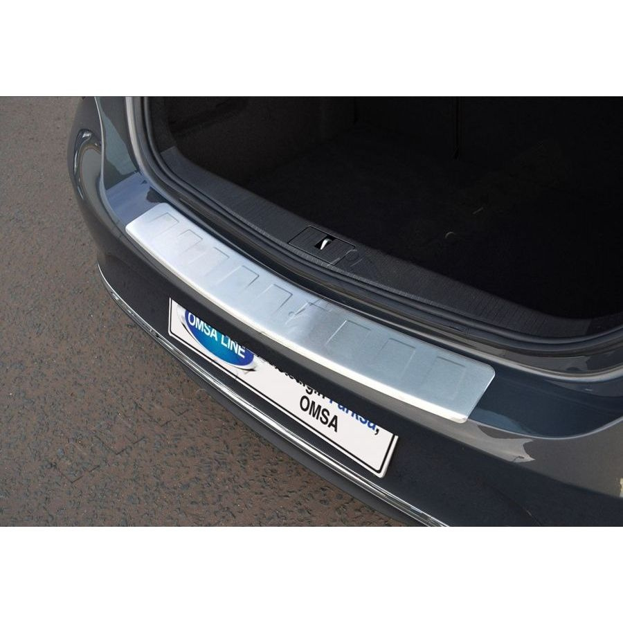 Omsa Line Накладки на кузов Накладка на задний бампер, Opel Astra J 2010-2015 HB, матовая сталь  #1