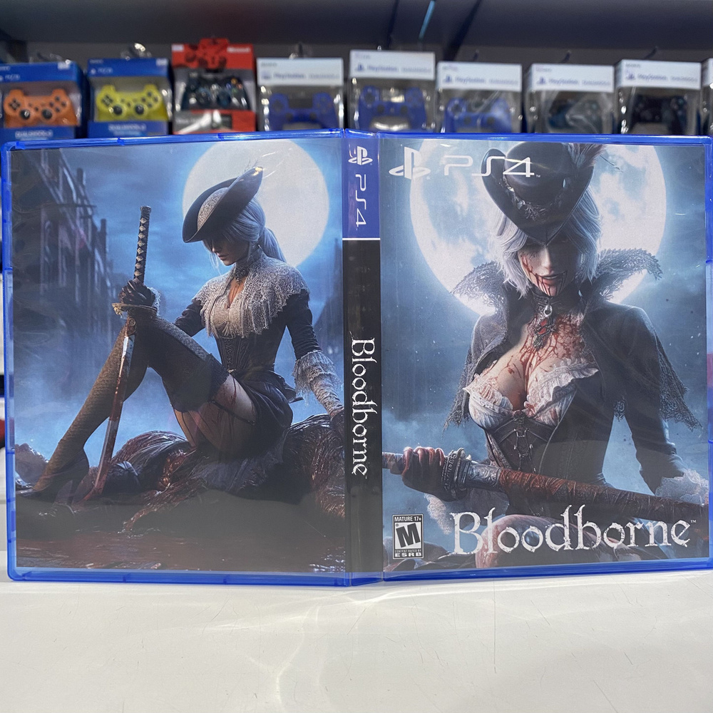 Игра "Bloodborne" PS4 - Кастомная обложка для диска #1