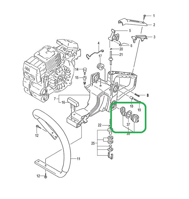 Пробка бензобака Hitachi Cs38ek/Cs40el #1