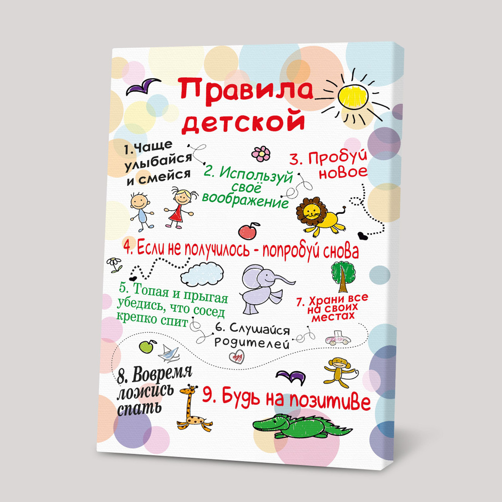 Постер с правилом Порадуй Надпись, Мотивация, 30 купить по выгодной цене в  интернет-магазине OZON (761134231)