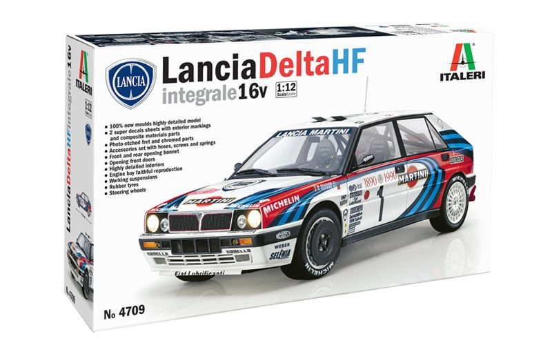 Сборная модель Автомобиль Lancia Delta HF integral 16v, масштаб 1/12, 4709 Italeri  #1