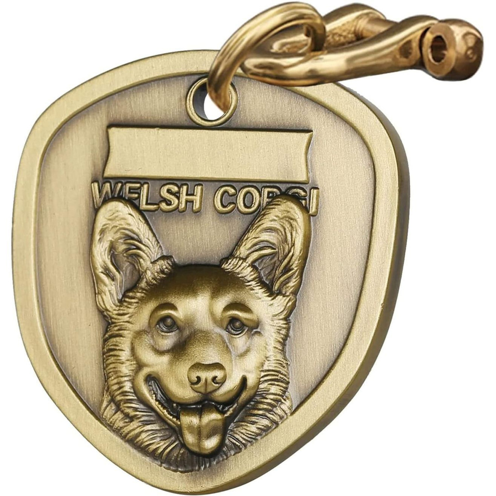 Винтажная медная идентификационная бирка для домашнего животного ...