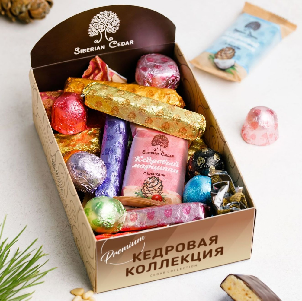 Набор Конфет ассорти Кедровая коллекция 550 г Сибирский кедр - купить с ...