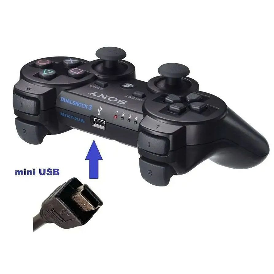 Кабель USB, USB 2.0 Dexgame зарядки для геймпада (джойстика) PS3, 1 м -  купить по низкой цене в интернет-магазине OZON (989707516)