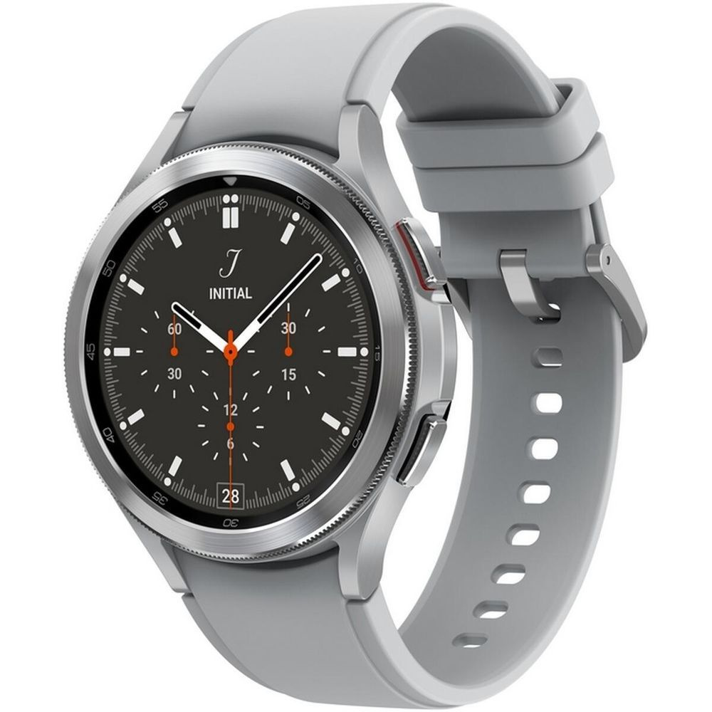 Смарт-часы Samsung Galaxy Watch4 Classic, 46 мм серебрянные (SM-R890NZSAINS) #1