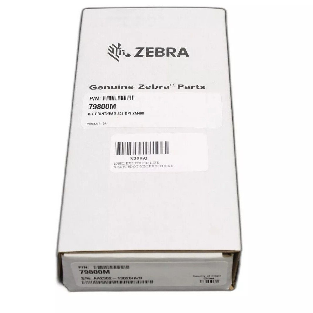 Zebra Печатающая головка 79800M Применимый к Zebra ZM400 203dpi, Черный (black), 1 шт  #1