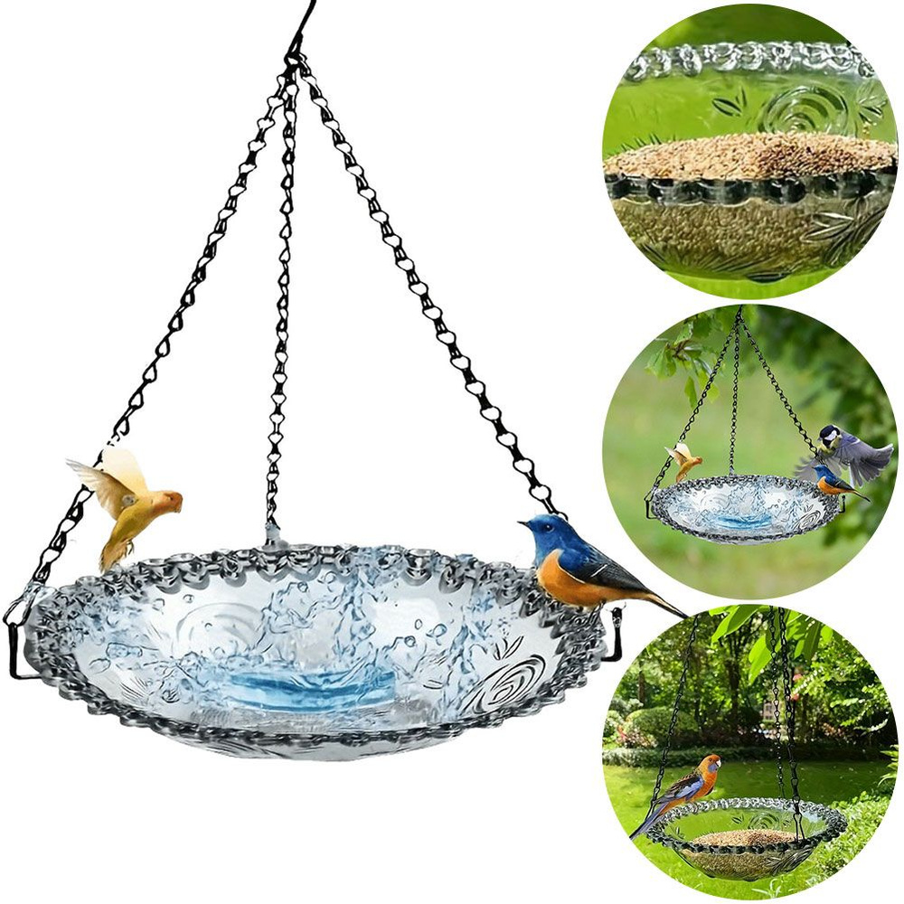 Кормушка для птиц в форме цветка с крючком WHanging Bird Feeder Yard Farm Supplies  #1