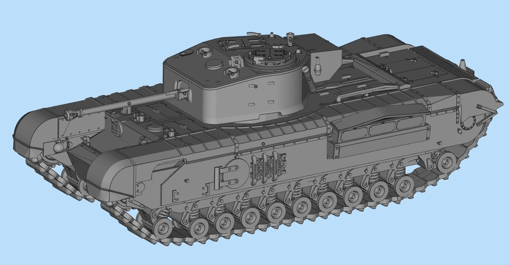 1 / 35 Британский Черчилль 5 Танк А #1