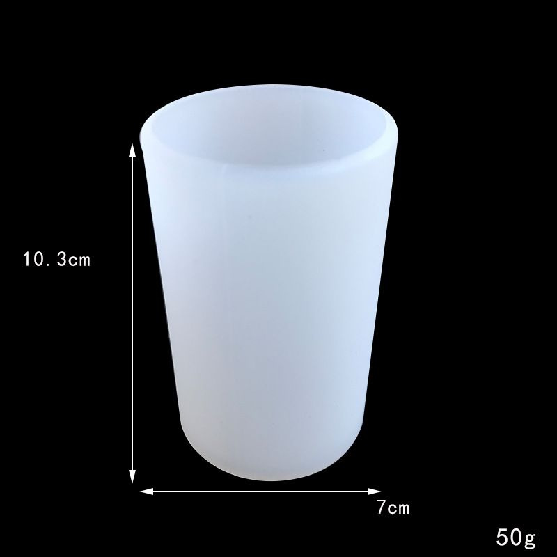 Форма силиконовая - Цилиндр большой, молд для отлива свечей, мыла, льда, гипса.  #1