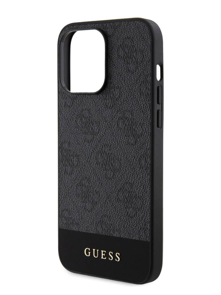 Чехол Guess PU leather MagSafe на Apple iPhone 15 Pro из экокожи, с функцией Магсейф, с металлическим #1