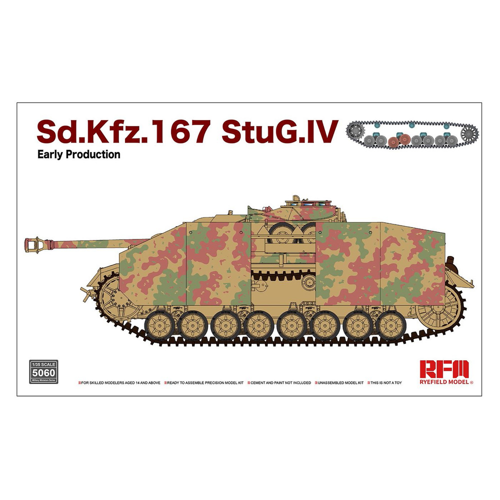 Сборная модель Sd.Kfz. 167 StuG IV, Rye Field Models, RM-5060 #1