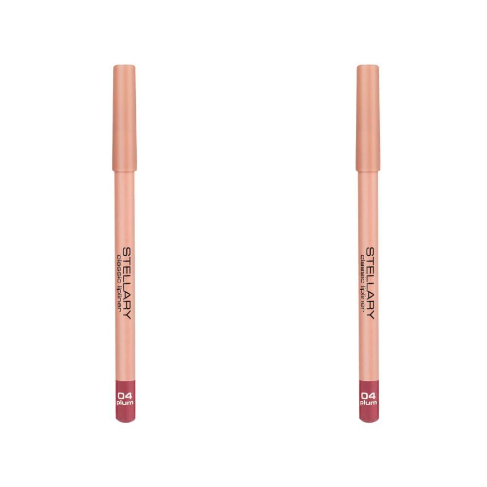 Stellary Карандаш для губ Classic Lipliner 04 Plum, 1,35 г, 2 шт #1