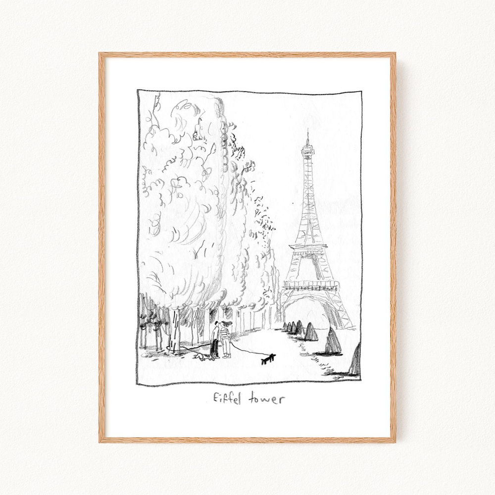 Постер "Sketch Eiffel Tower", 40х60 см #1