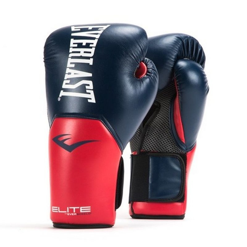 Перчатки тренировочные Everlast Elite ProStyle_размер12oz_синий/красный_искусственная кожа  #1