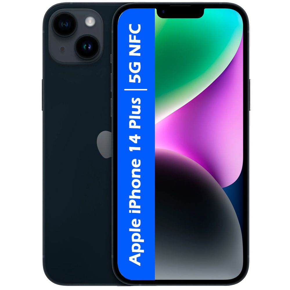 Смартфон Apple 14 plus sim+esim 512 ГБ 6 ГБ Черный 6.7 OLED/AMOLED