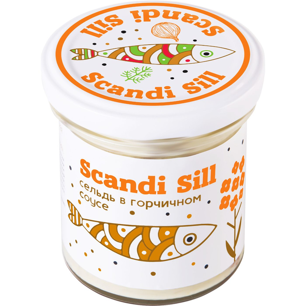 Сельдь МЕРИДИАН Скандинавская филе-кусочки в горчичном соусе, 150г ...