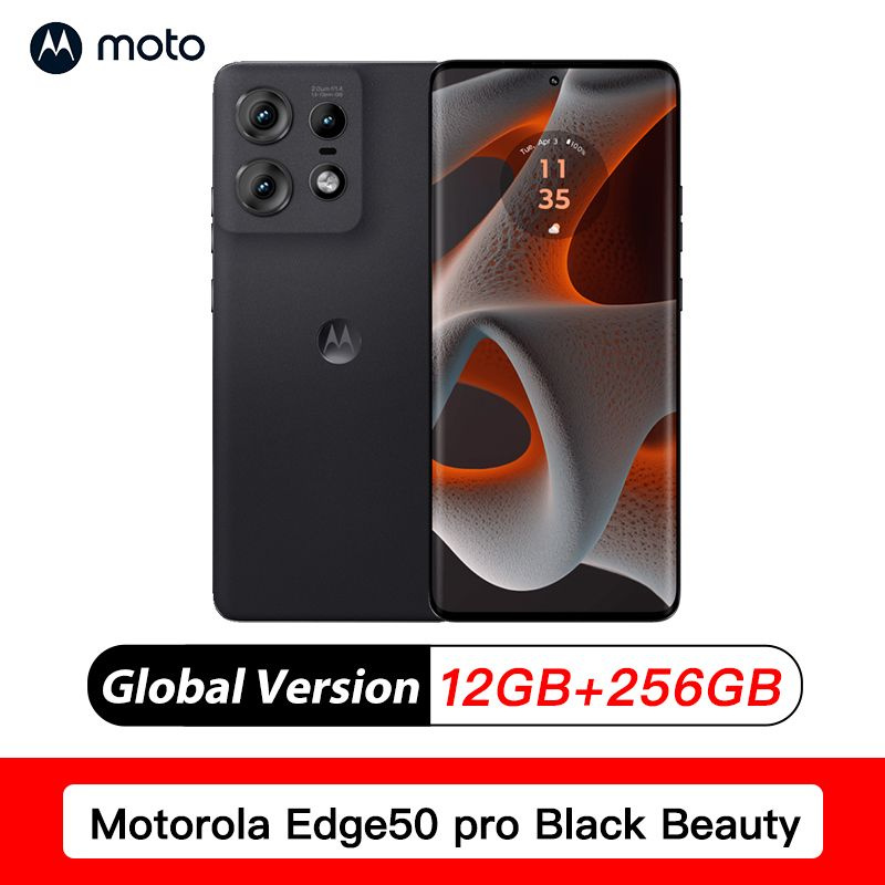 Смартфон Motorola Edge 50 Pro 256 ГБ 12 ГБ Черный 6.7 OLED/AMOLED