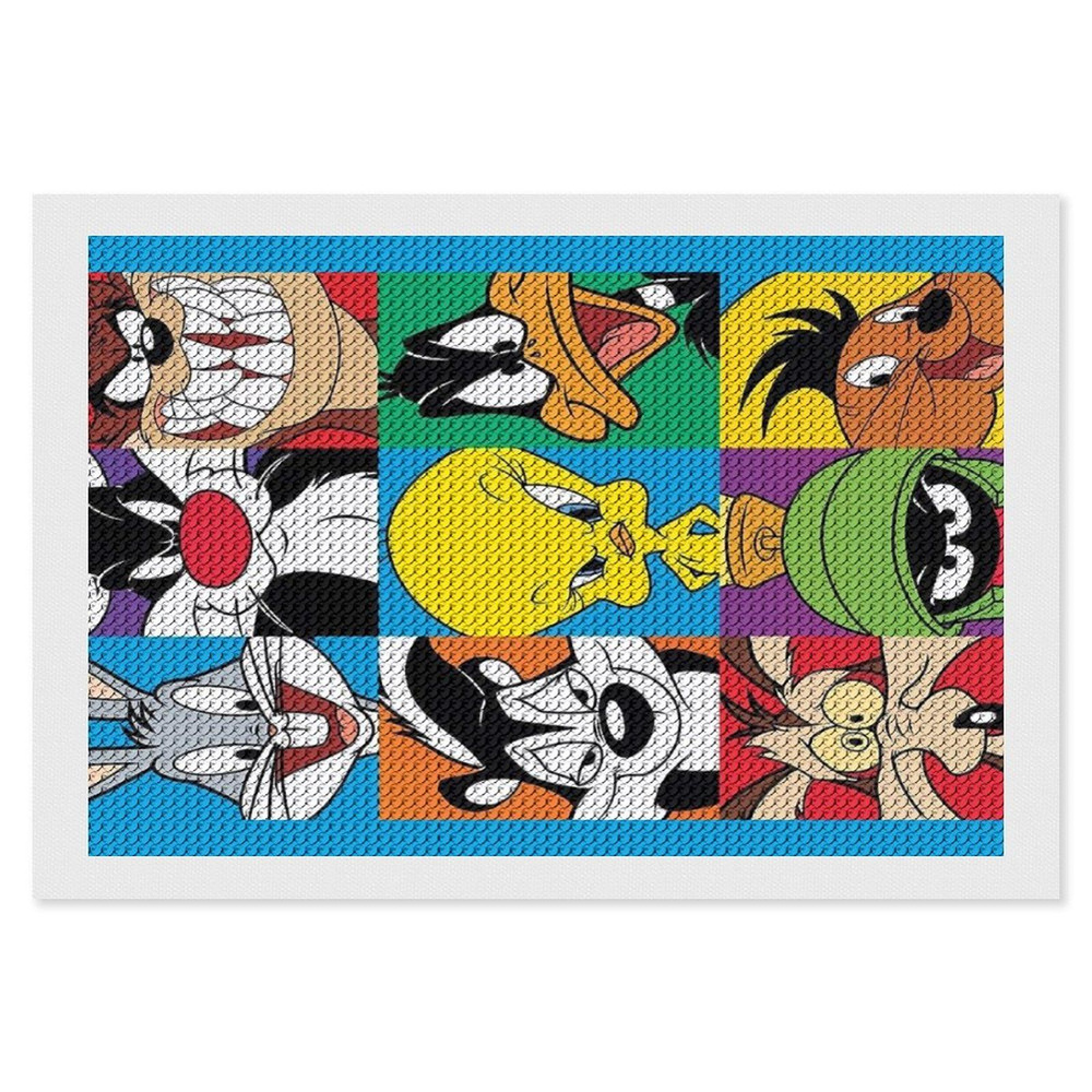 LOONEY TUNES Алмазная мозаика Вышивка Живопись Картина стразами 20х30 см  #1