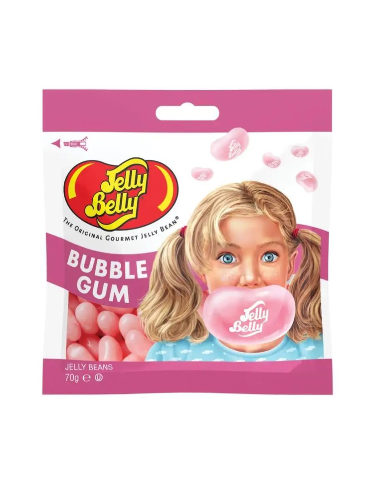 Конфеты Jelly Belly Bubble Gum со вкусом жевательной резинки #1