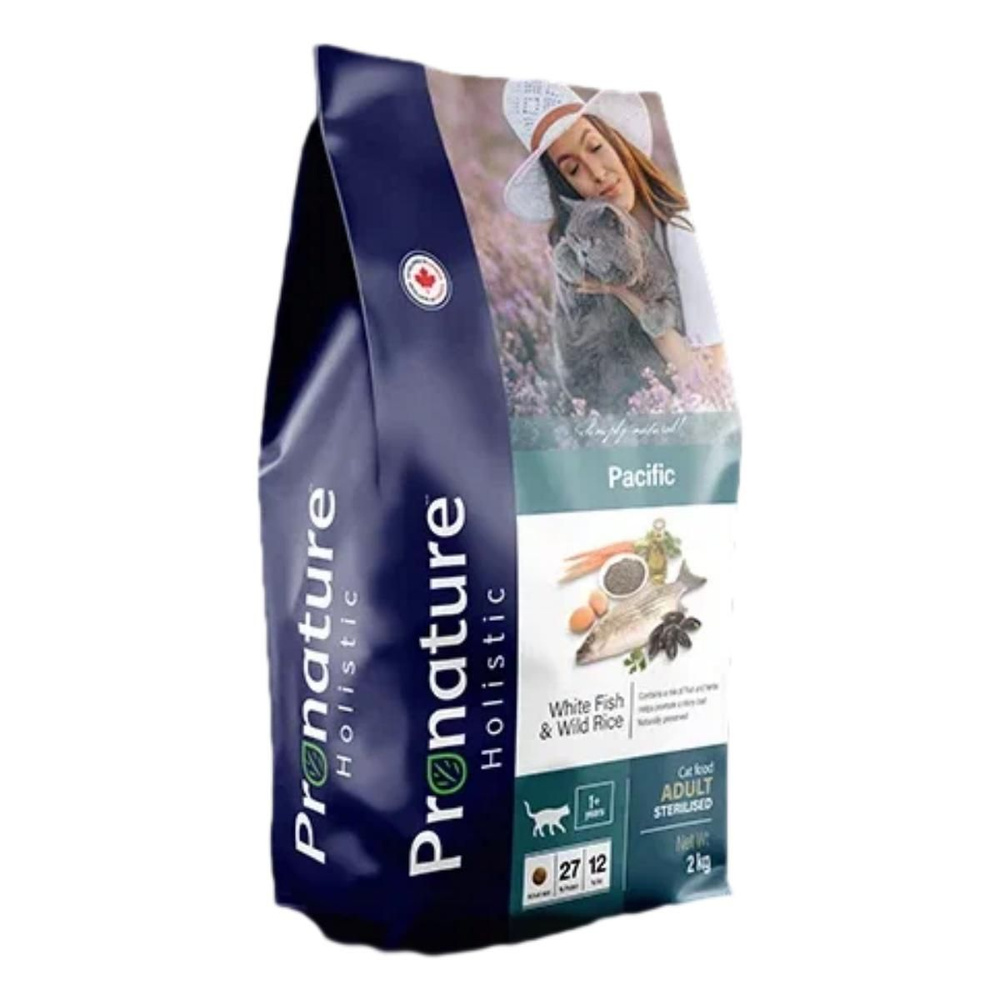 Pronature Holistic Pacific корм для СТЕРИЛИЗОВАННЫХ кошек, океаническая ...