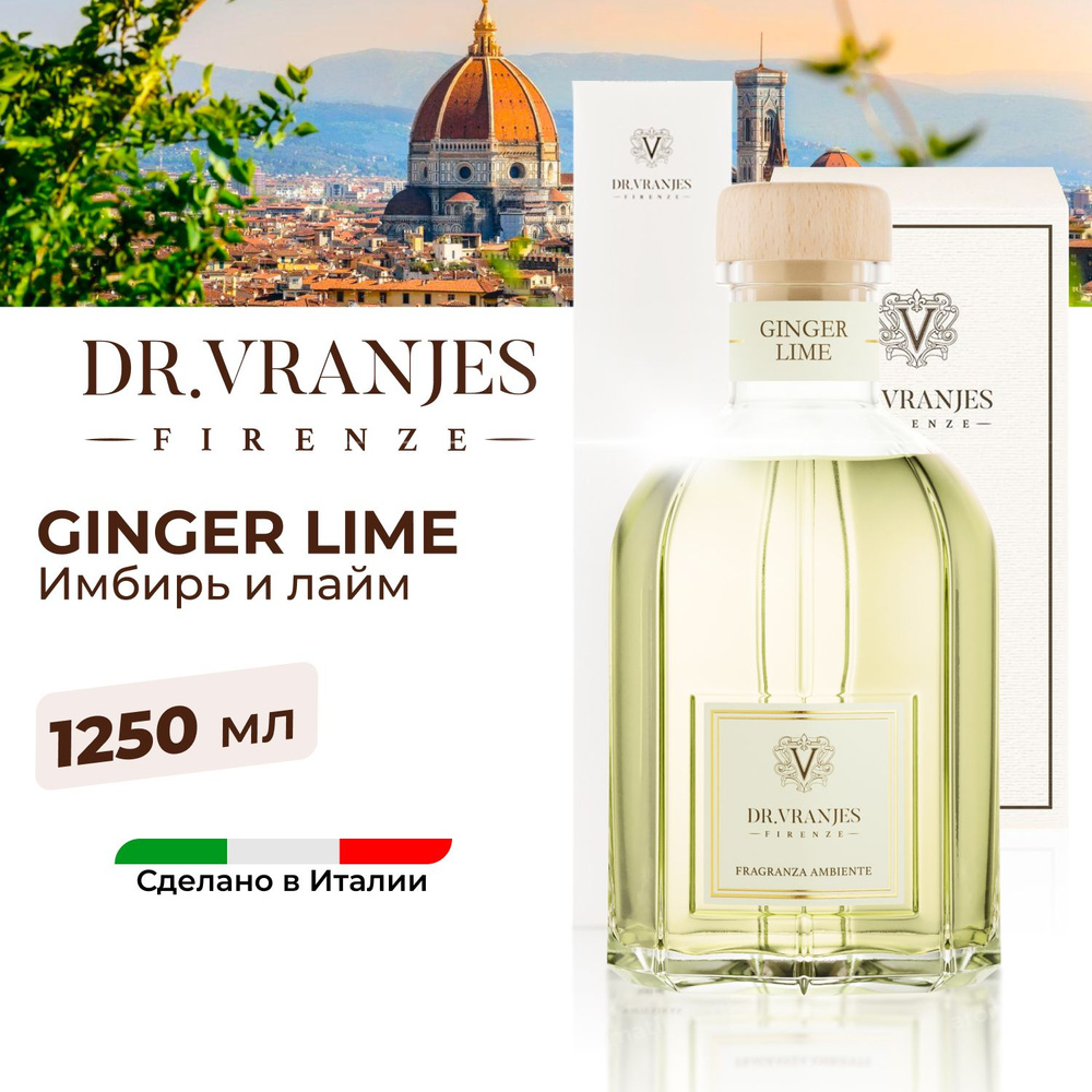 Диффузор Dr.Vranjes Ginger Lime (Имбирь и лайм) 1250мл, ароматизатор для дома, цитрусовый, FRV0014K,Италия #1