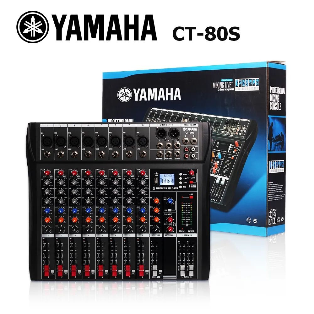 Yamaha CT-80S Миксер с эффектом реверберации DSP, поддержка USB и Bluetooth, питание 48V  #1