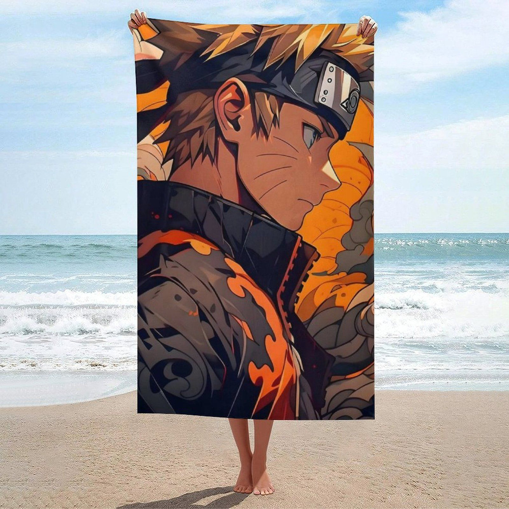 Naruto Полотенце банное, Терилен, 80x130 см, разноцветный, 1 шт.  #1