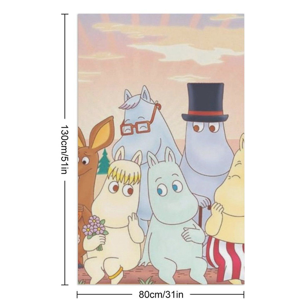 Moomin Полотенце банное, Полиэстер, 80x130 см, разноцветный, 1 шт.  #1