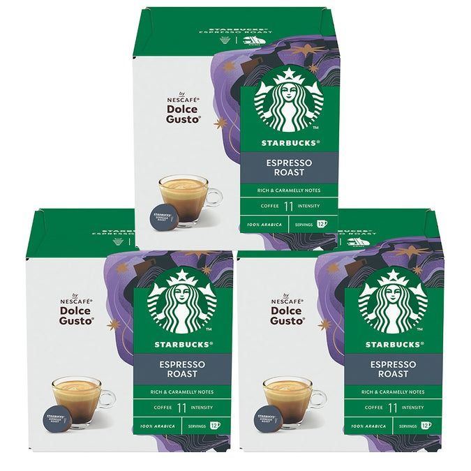 Кофе в капсулах Starbucks Dolce Gusto Espresso Roast, 3 упаковки x 12 шт #1