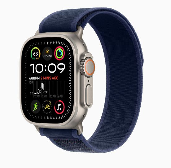 Смарт-часы Apple Watch Ultra 2 (2024), 49mm, Natural Titanium, Trail Loop Blue #1