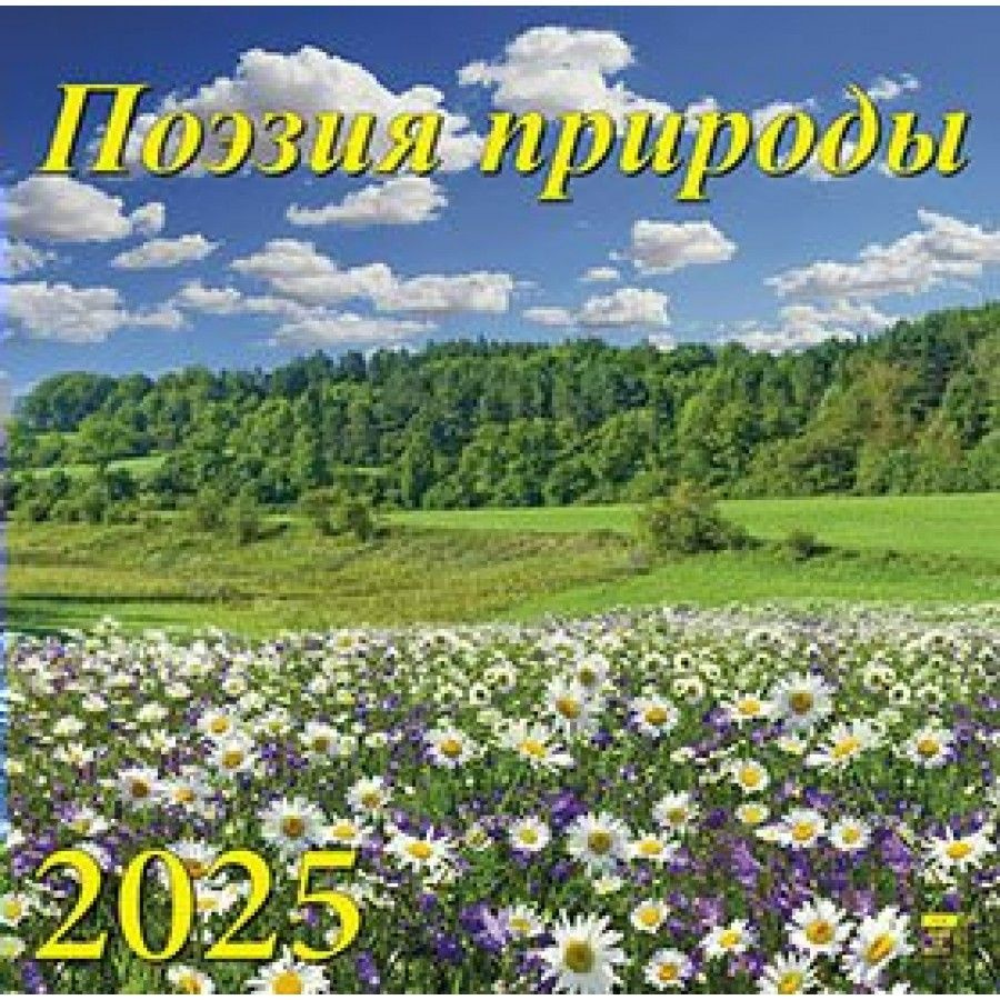 Календарь настенный перекидной на скрепке 2025. Поэзия природы, 300 х 300  #1