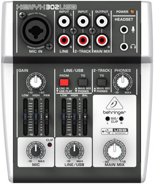 BEHRINGER XENYX 302USB - Микшерный пульт #1