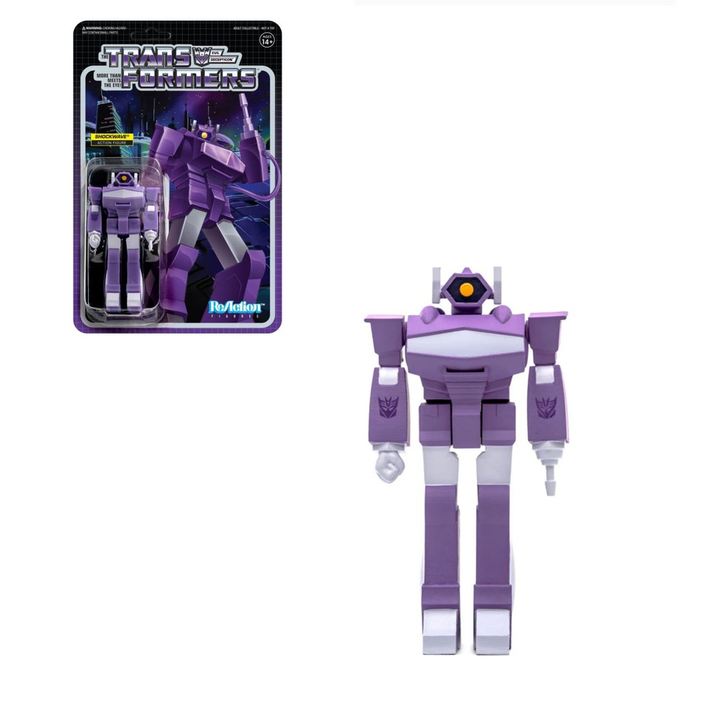 игрушки super7 фигурки Transformers ReAction Figure Wave 2 Shockwave #1