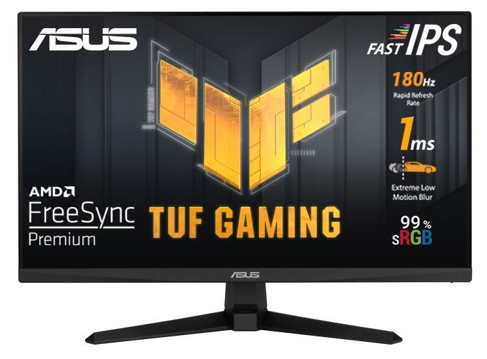 ASUS 23.8" Монитор TUF GAMING VG249Q3A/Встроенный динамик/Fast IPS/180Hz/1msGTG, черный  #1