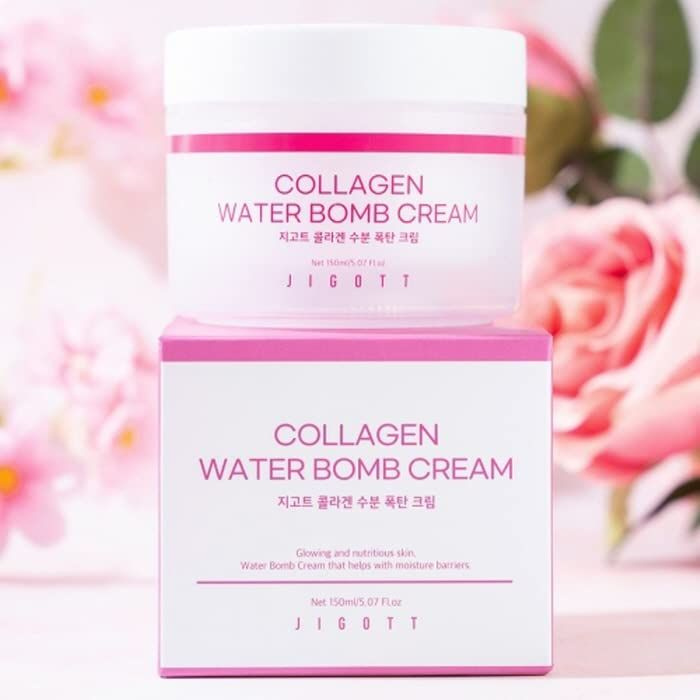 Увлажняющий крем для лица с коллагеном Jigott Collagen Water Bomb Cream (150 мл)  #1