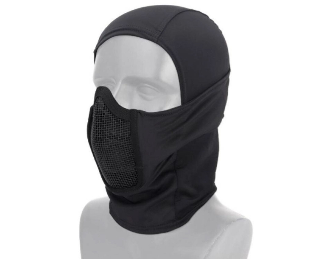 Маска защитная Tactical Multi Hood Full Face Shadow Fighter AS-MS0156B (черная) #1