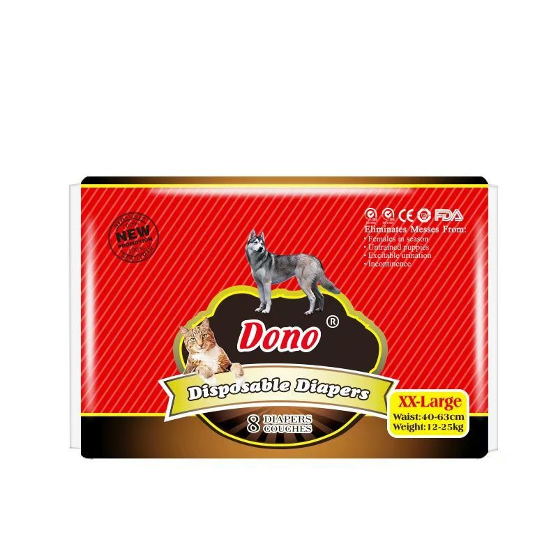 Одноразовые впитывающие пояса для сука DONO FEMALE PET DIAPER размер XXL 8 штук  #1